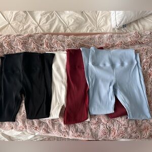 Carbon38 Ribbed Leggings (4 pairs!!!)